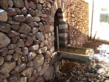Stone wall trough